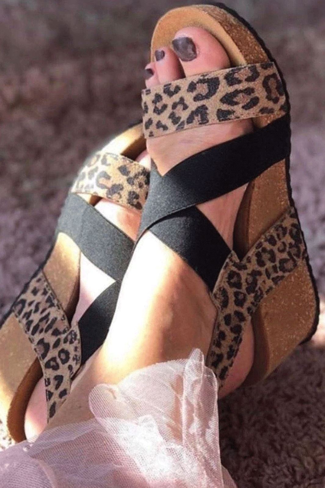 Copenhagen Shoes CS5955 Stacia Leopard 22 00085 BROWN LEOPARD/BLACK