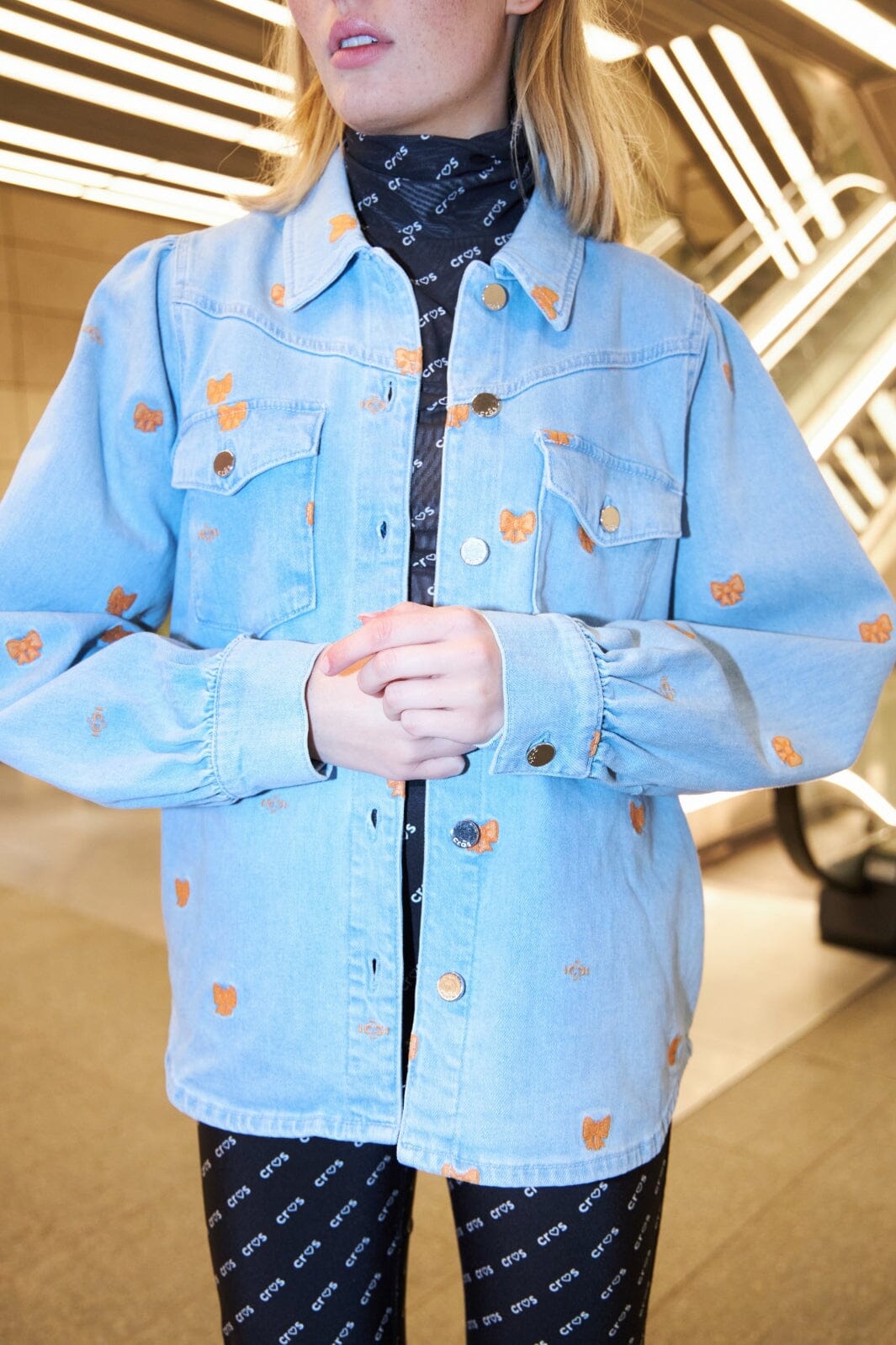 Cras - Patticras Shirt - Light Blue Bow Skjorter