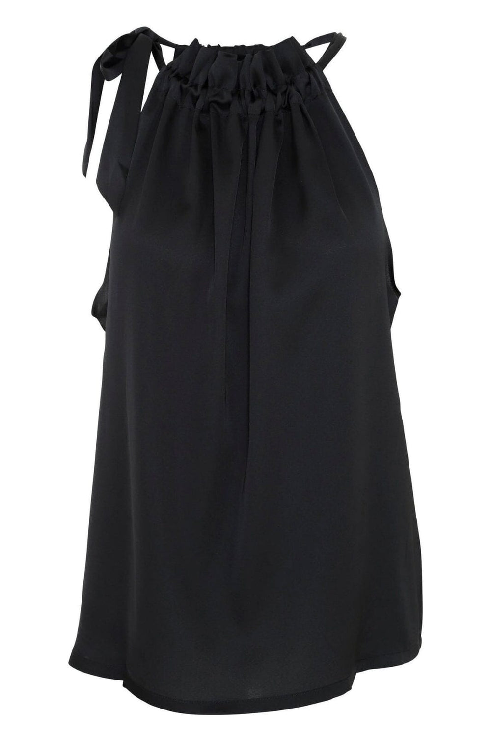 EMM Copenhagen - Elisabeth Top - Black Satin Toppe