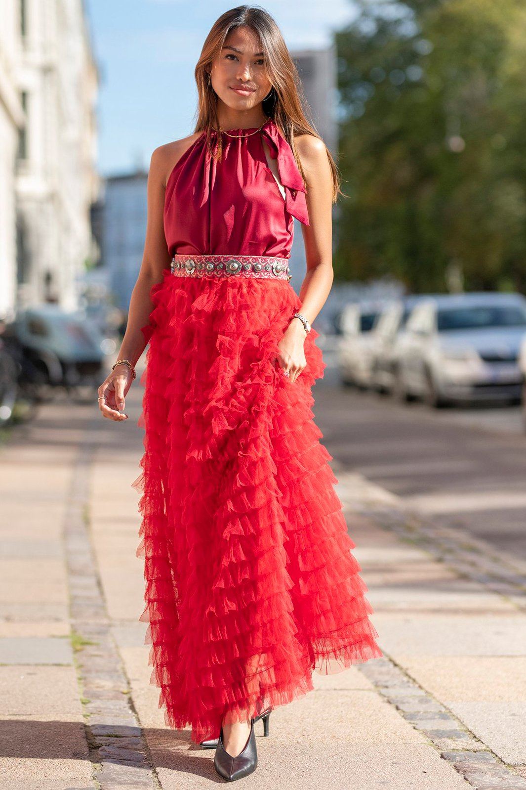 EMM Copenhagen Tulle Skirt - Red » Shop hos