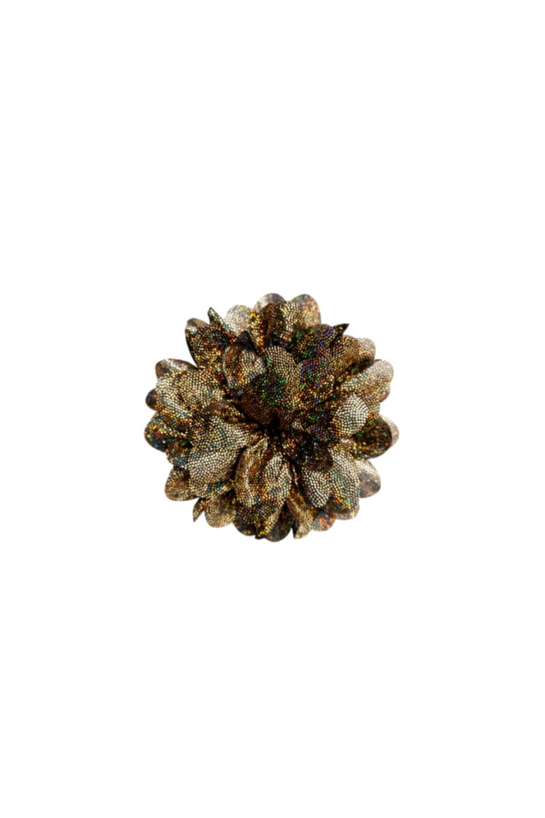 Forudbestilling - Black Colour - Bcglitter Flower Brooch - Gold Accessories 