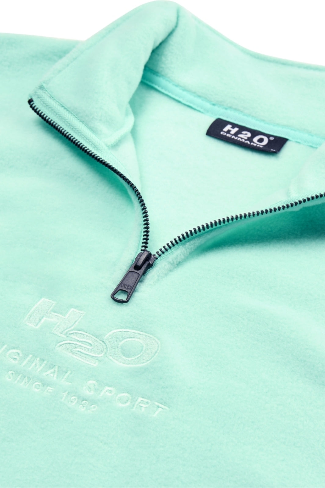 Forudbestilling - H2O - Blåvand II Fleece Half Zip - Pastel Green (Juni/Juli) Fleece jakker