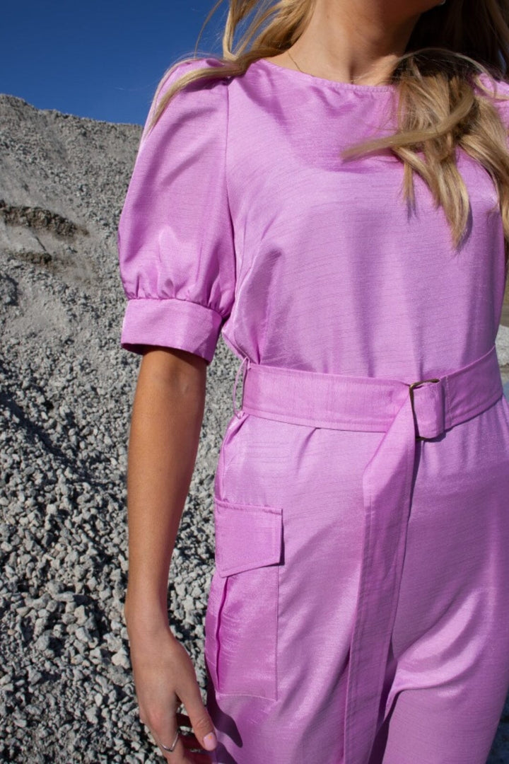 Forudbestilling - Liberte - Susan-Ss-Cargo-Dress - Lilac Pink Kjoler 