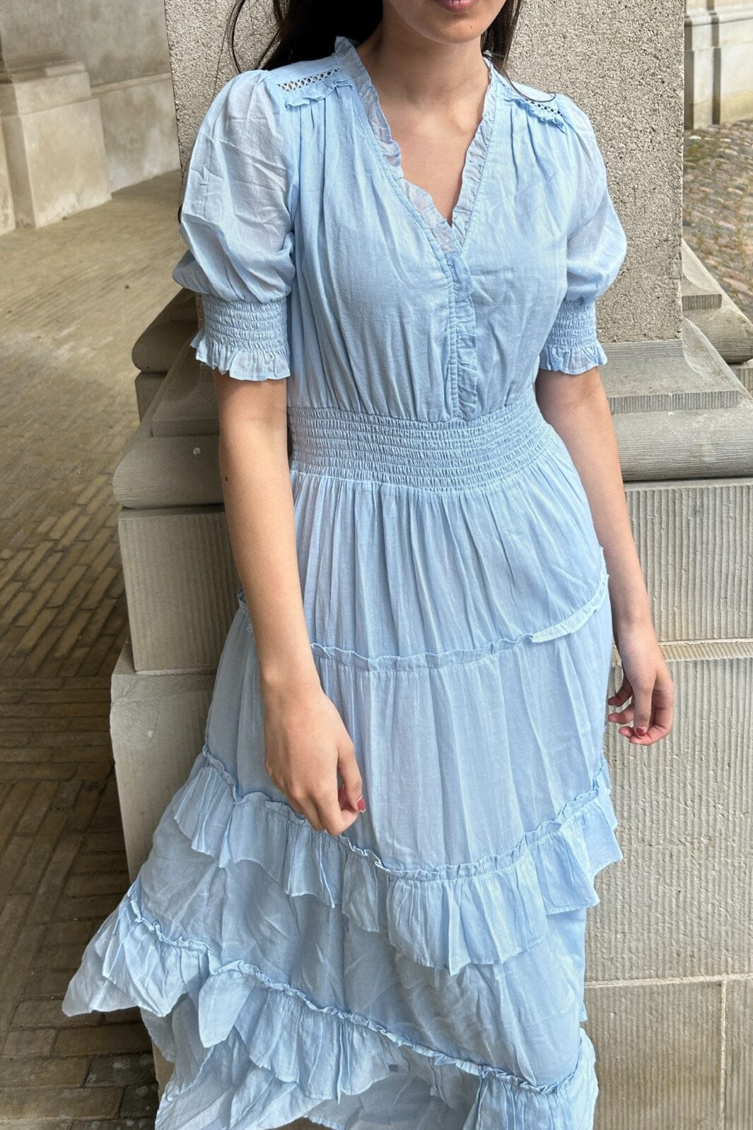 Neo Noir - Sophie S Voile Dress - Light Blue