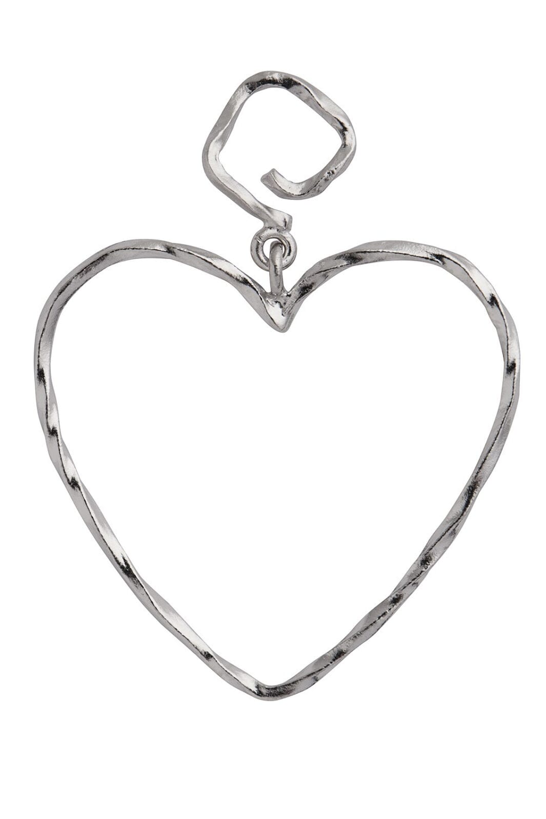 Forudbestilling - Stine A - Funky Heart Earring - Silver - 1317-00-S Øreringe