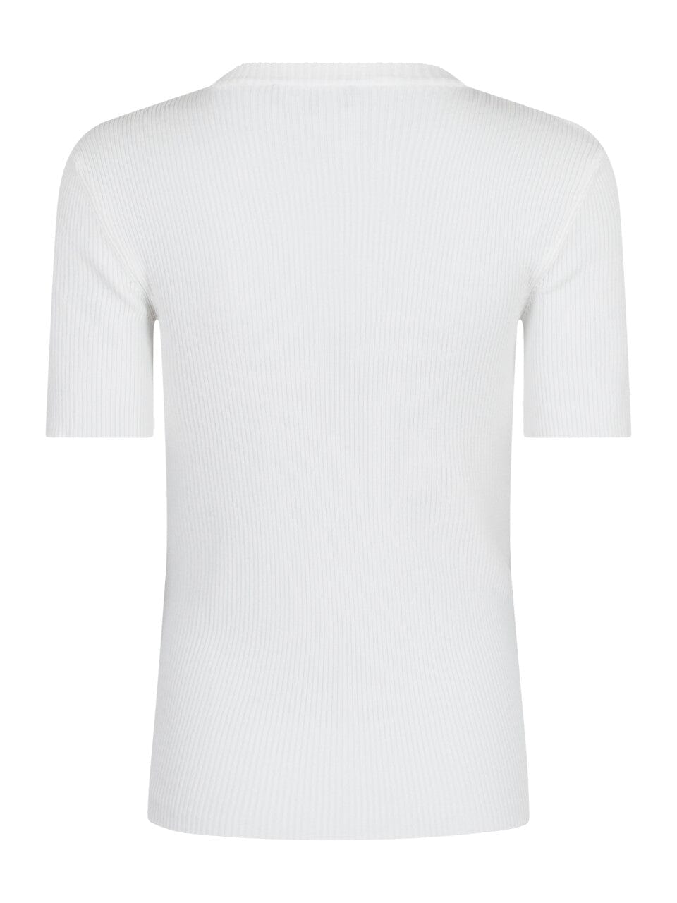Forudbestilling - Valentin Studio - Gold Button Knit T-shirt - Off White (Juni/Juli) T-shirts