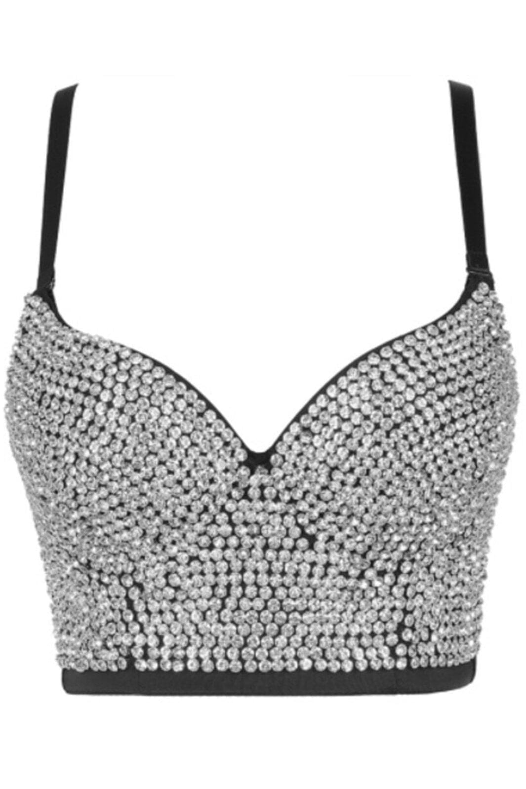 Hunkøn - Donna Bra Top - Silver Toppe