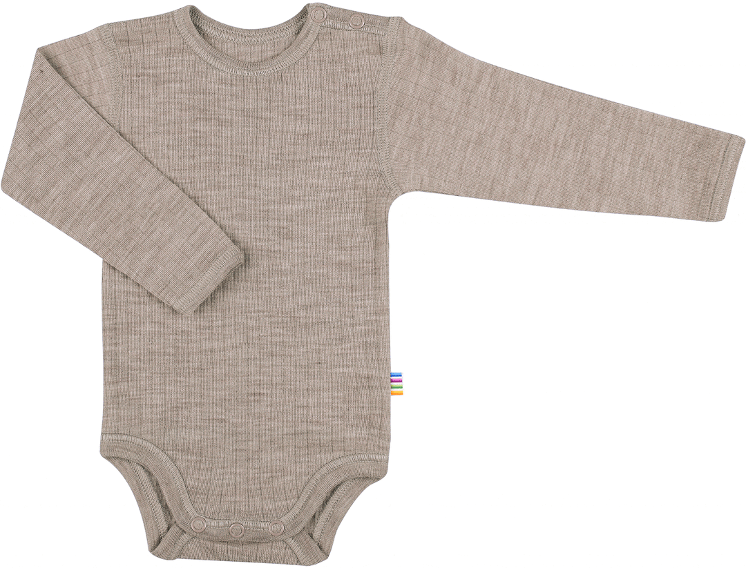 Joha - Body LS Basic - Sesam Melange- Uld Bodystockings