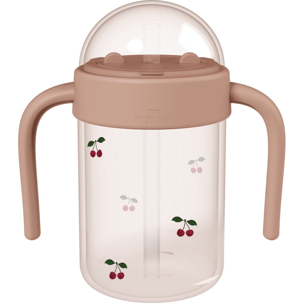 Konges Sløjd - Baby Bottle With Handle - Cherry Drikkedunke