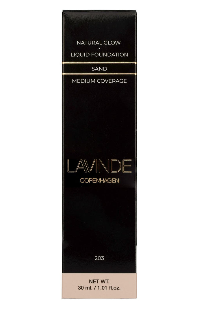 Lavinde Copenhagen - Natural Glow Liquid Foundation Sand 203 - 30 ml Makeup 