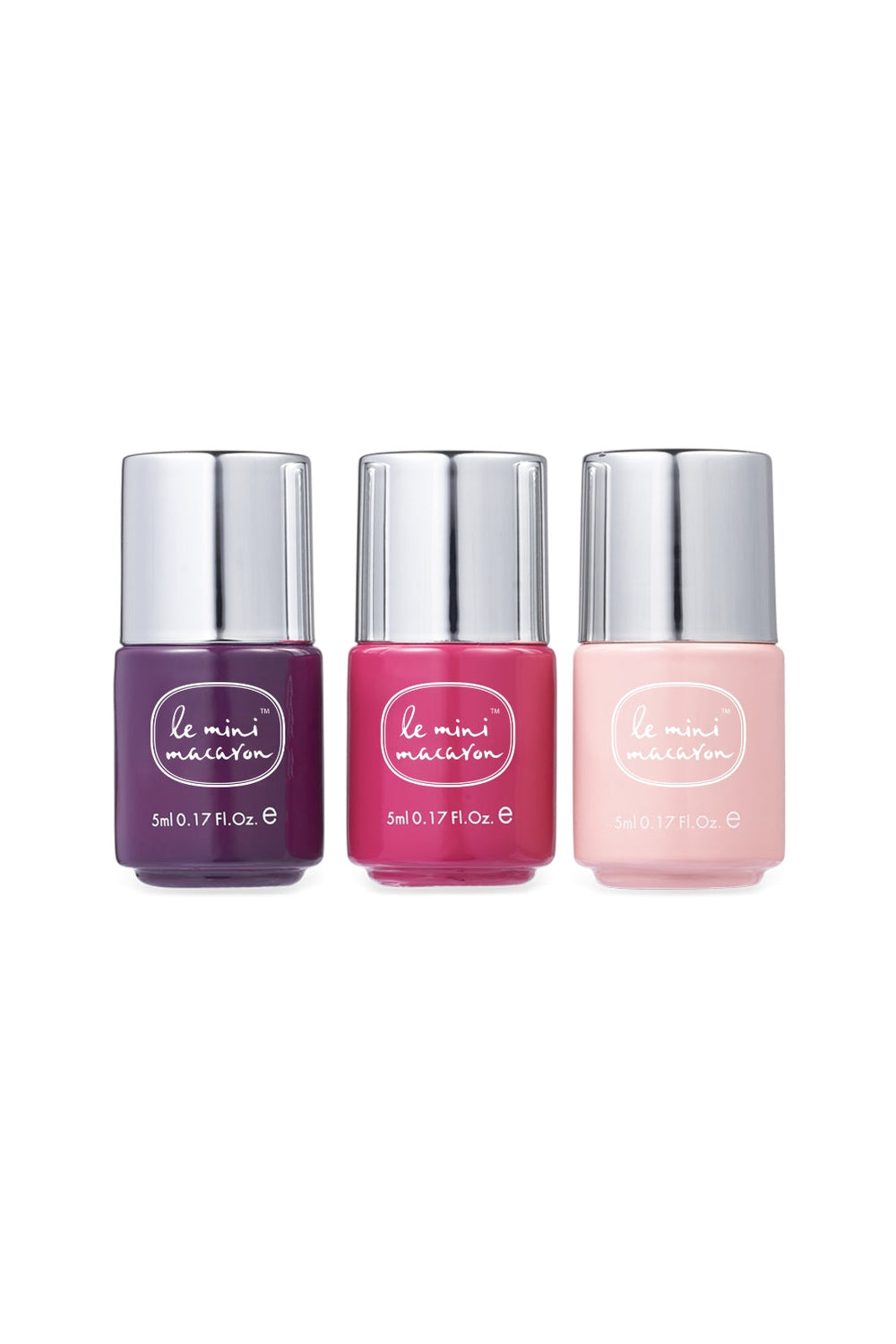 Le Mini Macaron - Les Minis Trio Gel Polish - Berries & Cream Neglelak 