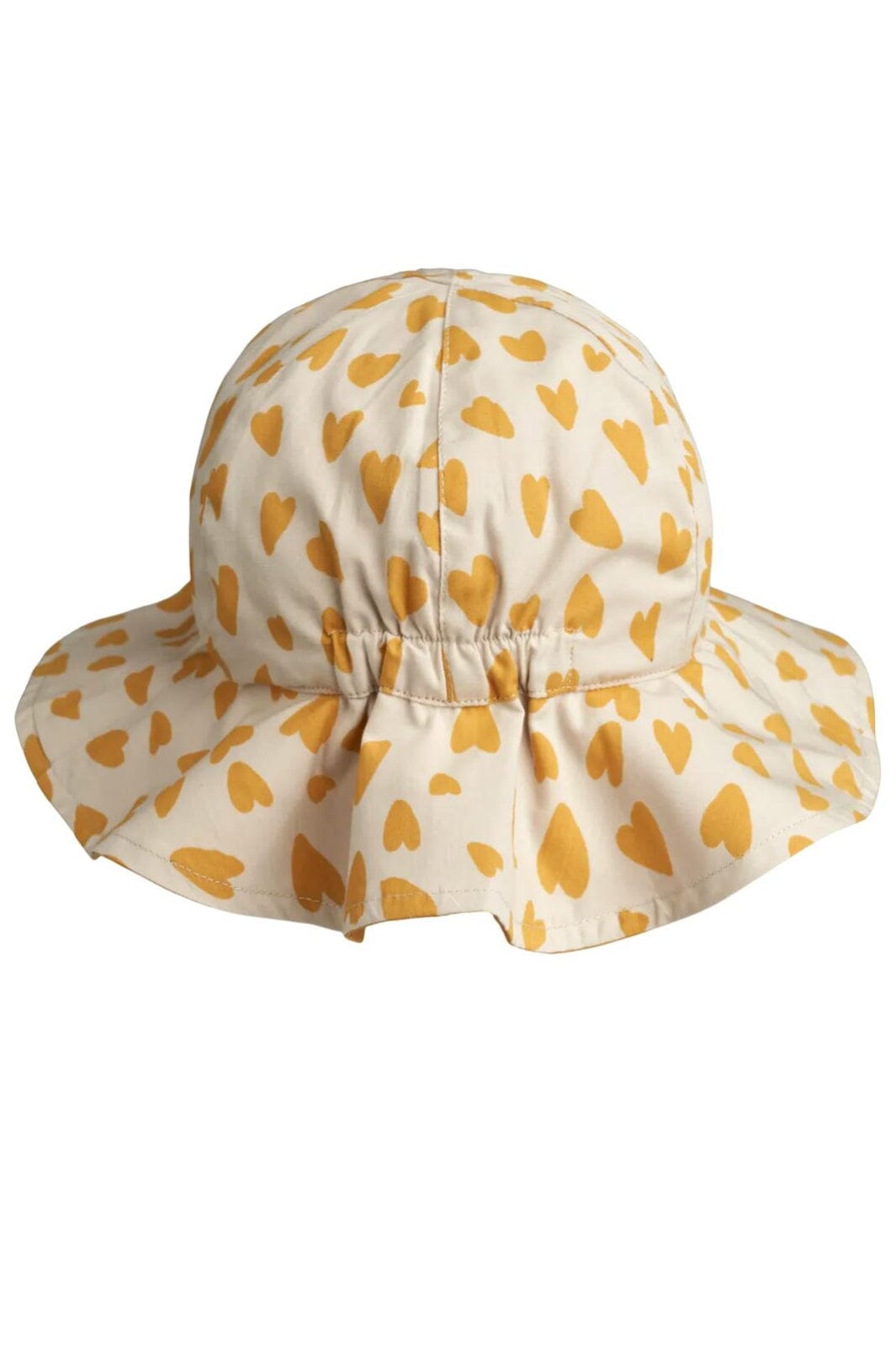 Liewood - Amelia Reversible Sun Hat - Hearts Sandy / Yellow Mellow Sommerhatte & UV hatte 