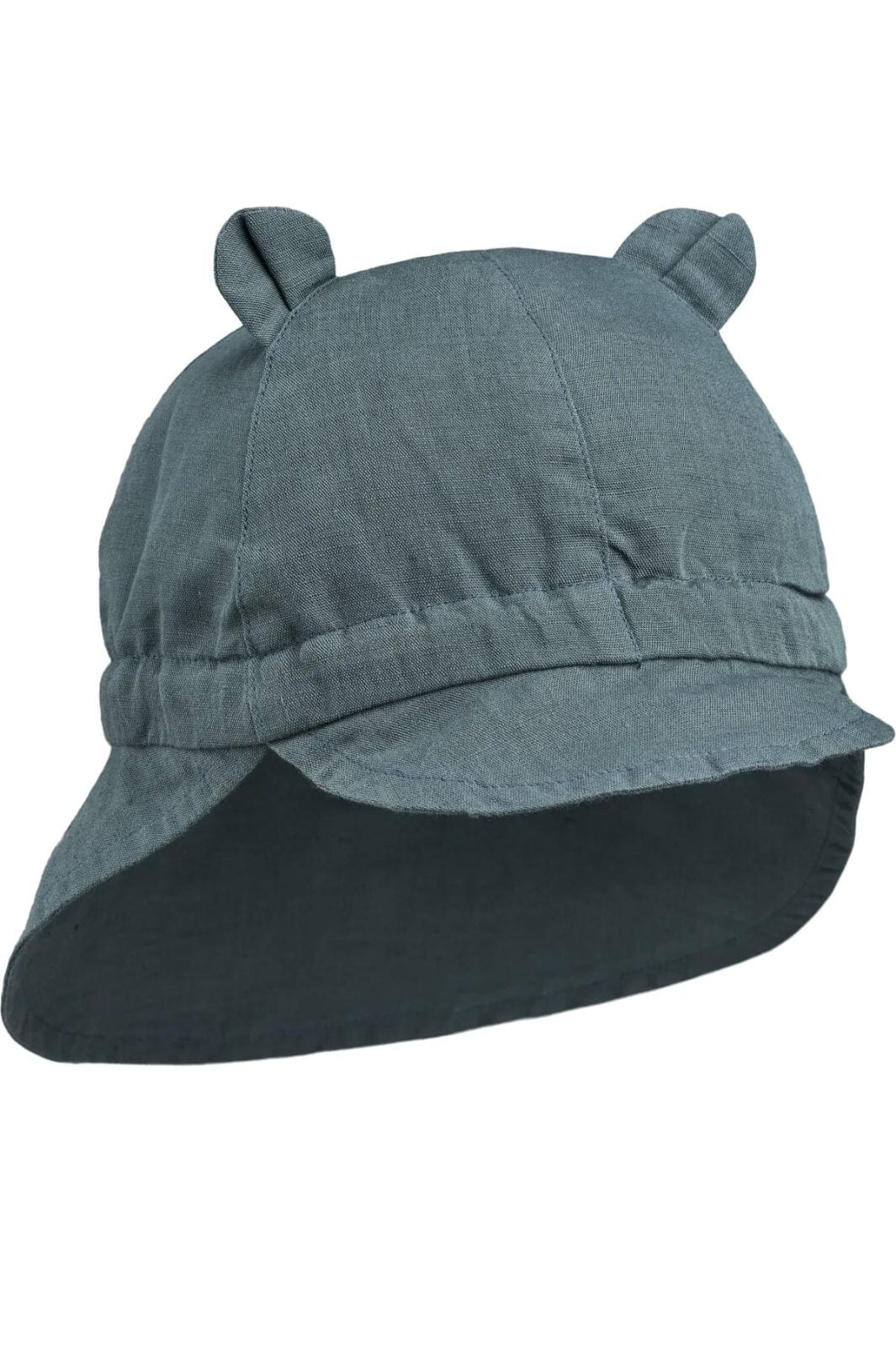 Liewood - Gorm Linen Sun Hat With Ears - Whale Blue Sommerhatte & UV hatte 