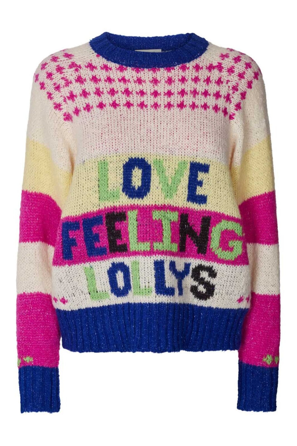 Lollys Laundry - Logo Knit - 70 Multi Strikbluser
