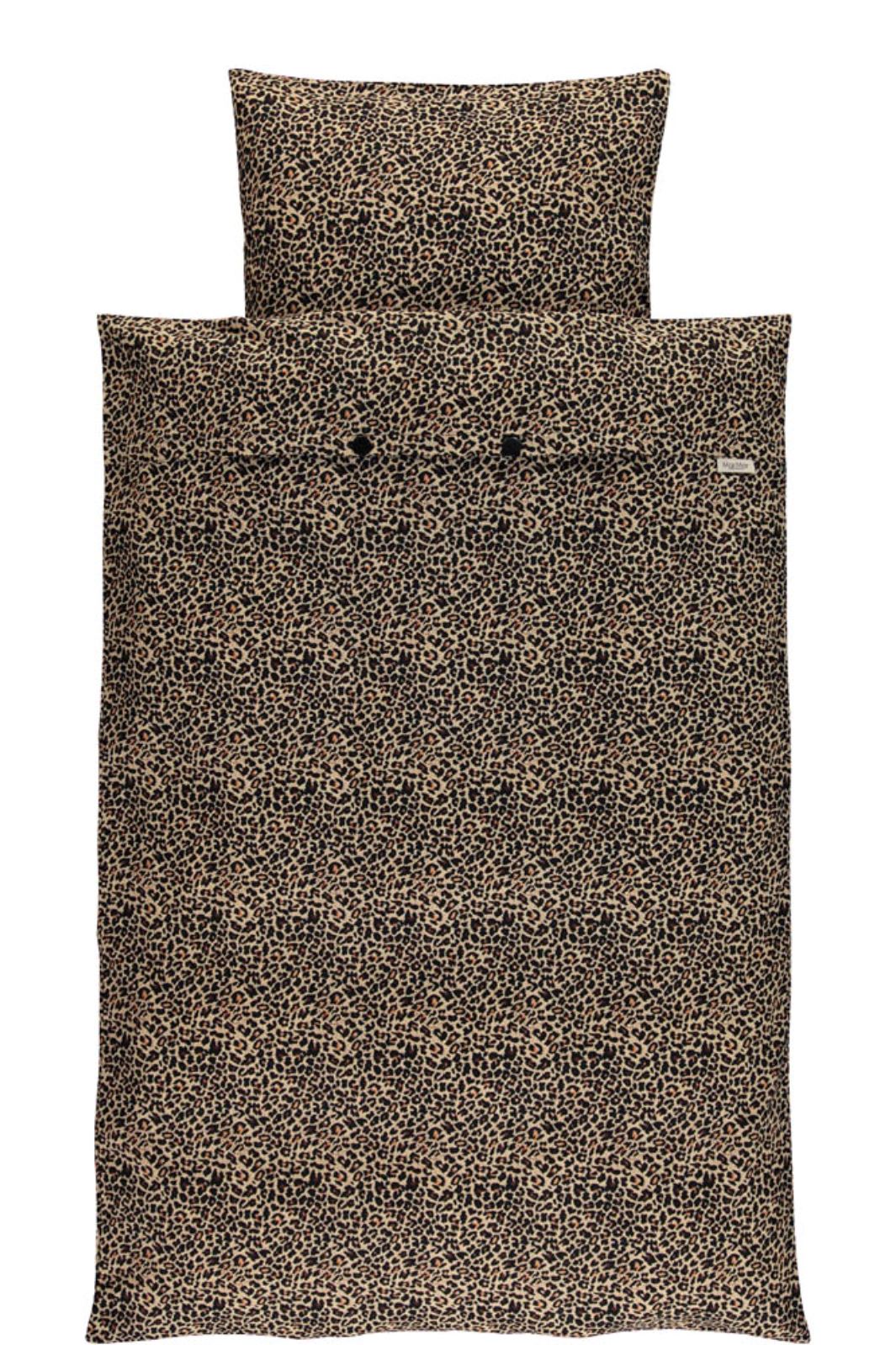MarMar - Bed Linen baby - Brown Leo - 0902 - Light Leopard Print Acc Sengetøj 