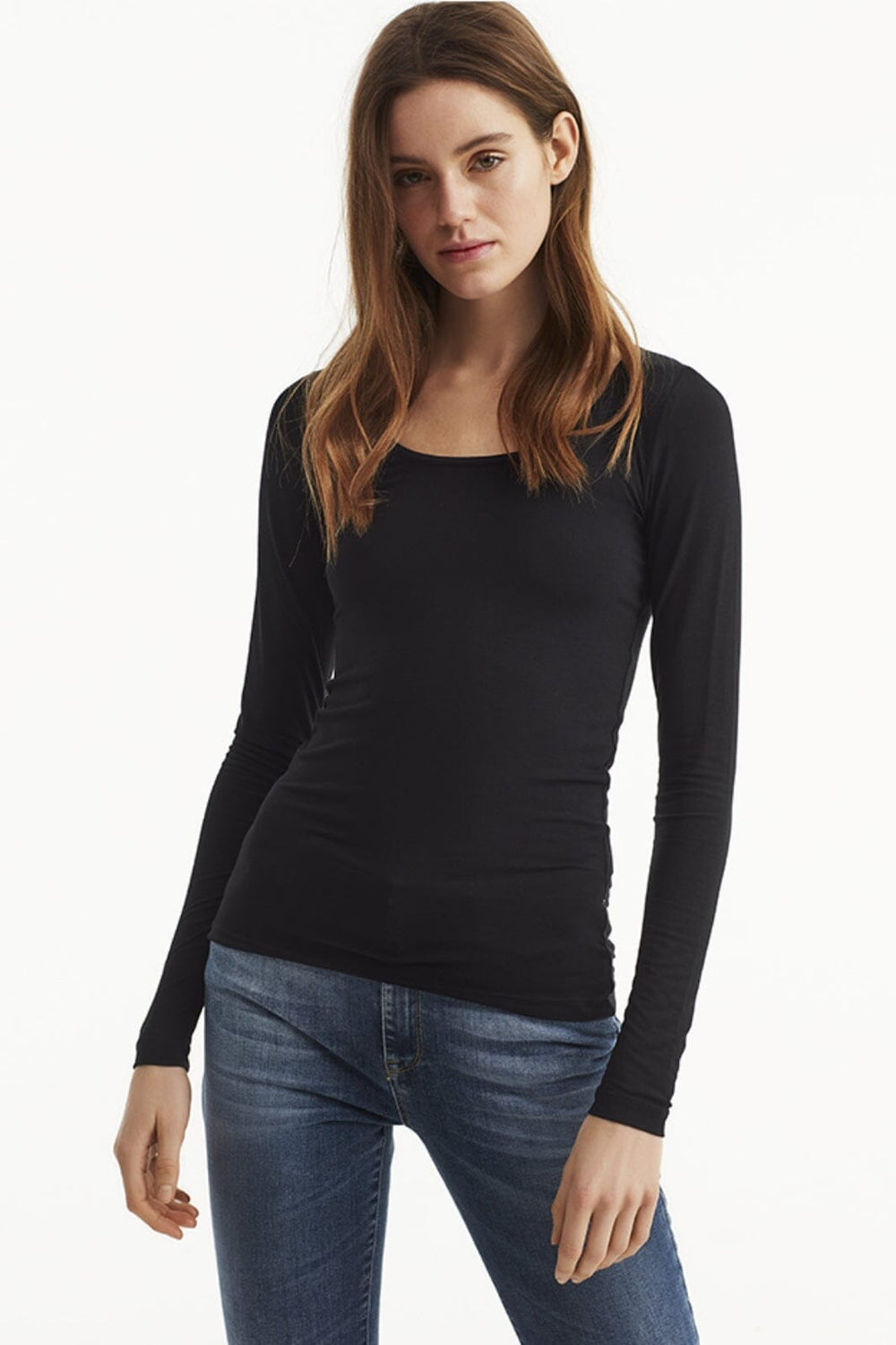 MbyM - Anna Basic Blouse - Black Bluser