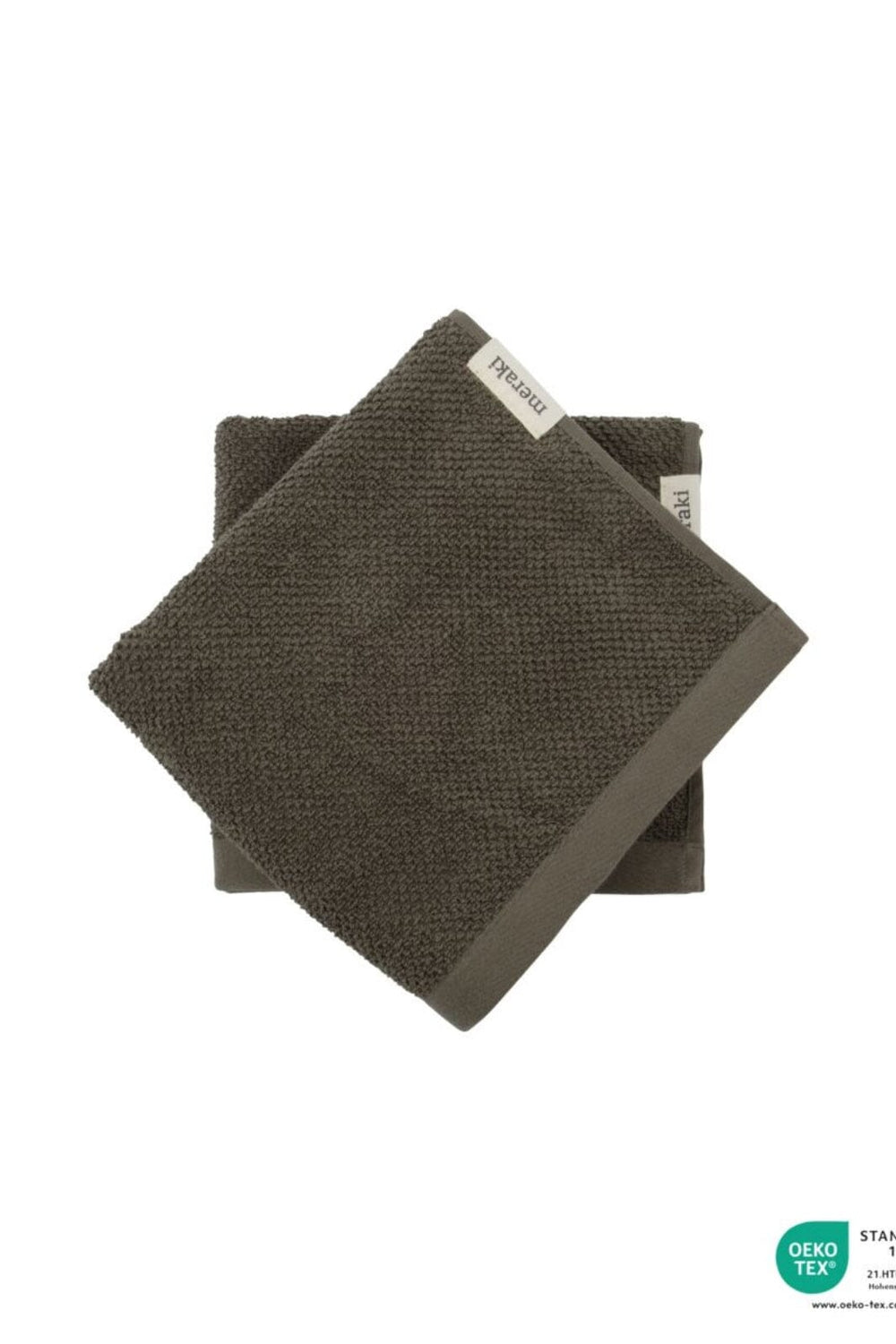 Meraki - Håndklæde, Solid, 5 x 100, Army Håndklæder