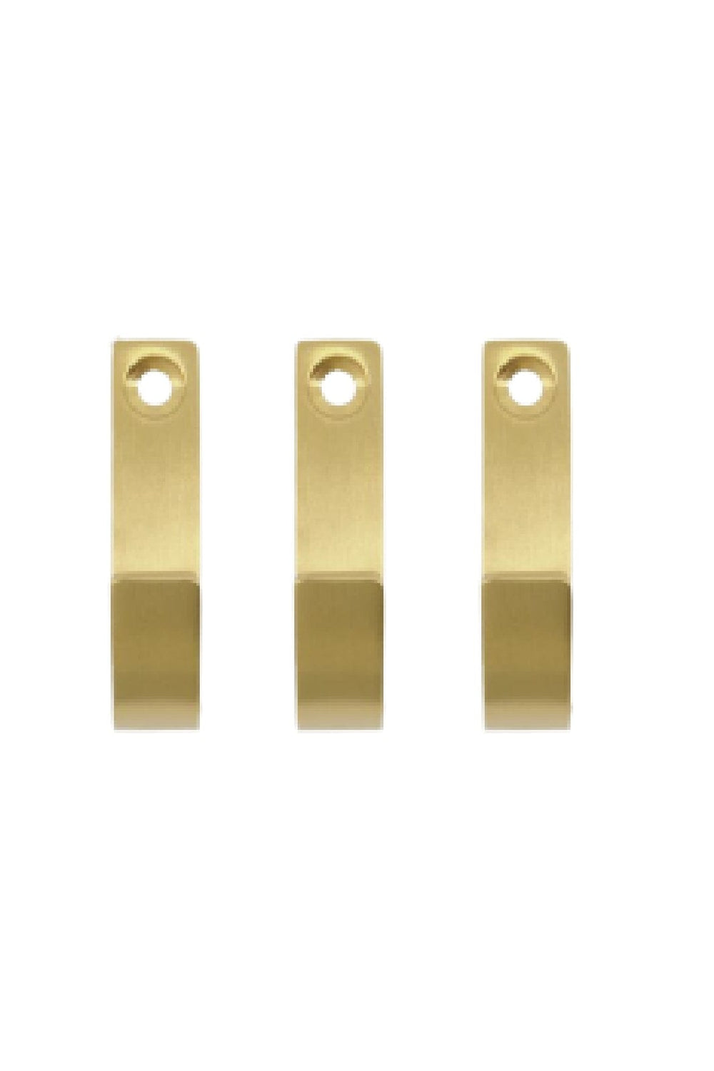 Meraki - Knage, Thapsus, Børstet messing finish - l: 5.5 cm, w: 1.4 cm Knager