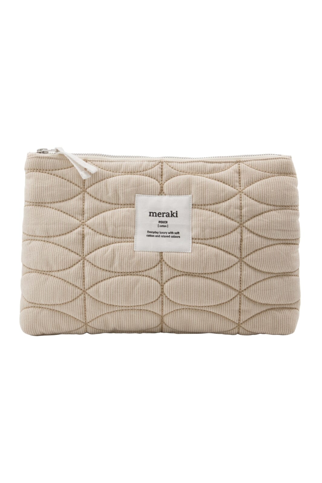 Meraki - Makeup pung, Mentha, Off white/safari - l: 30 cm, w: 3.5 cm, h: 20 cm Toilettasker 