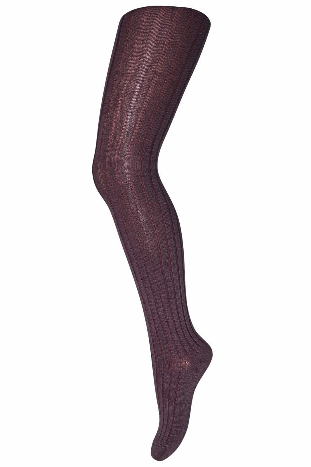 Mp Denmark - Tights Cotton Rib (130) - 76 Brown Sienna Strømpebukser