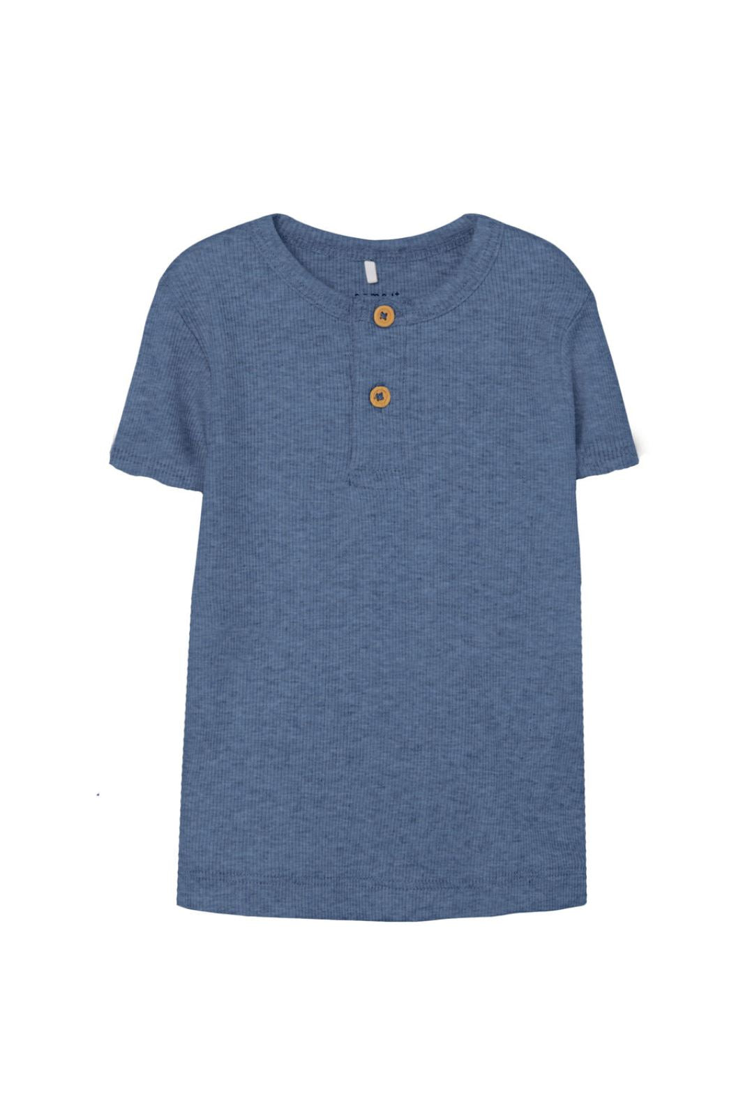Name it - Nmmkab Ss Top - Bijou Blue MELANGE T-shirts