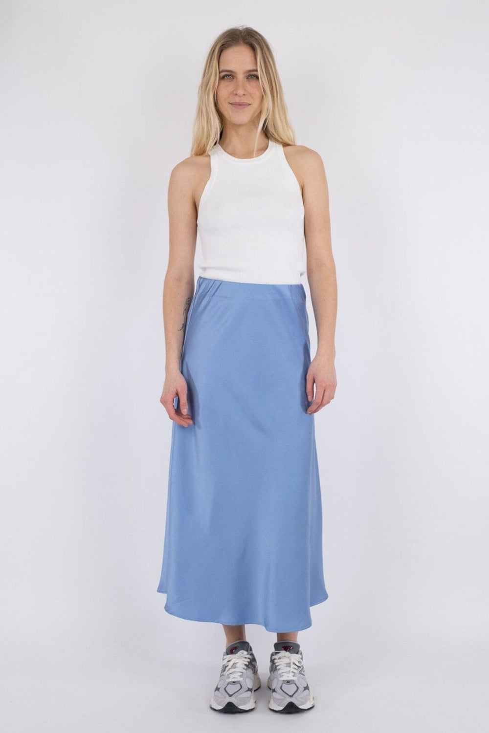 Neo Noir - Bovary Skirt - Dusty blue Nederdele