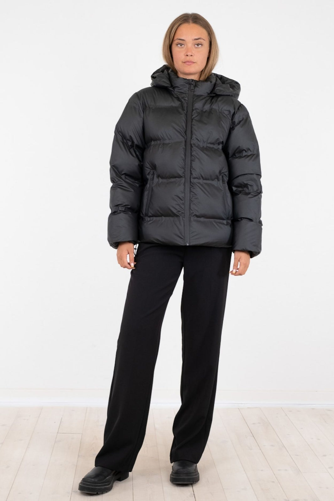 Neo Noir - Fox C Puffer Jacket - Black Jakker