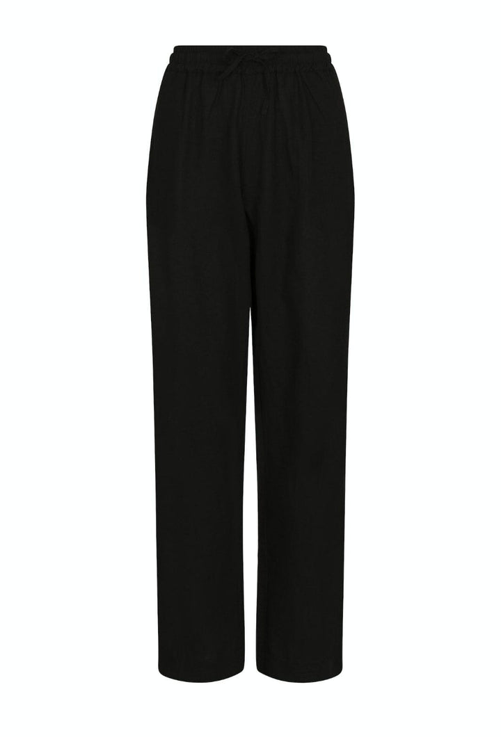 Neo Noir - Sonar Linen Pants - Black Bukser