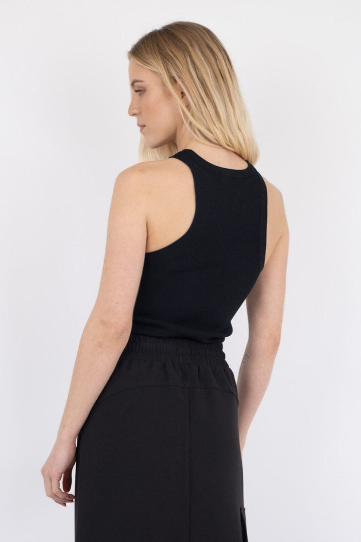 Neo Noir - Willy Knitted Top - Black Toppe