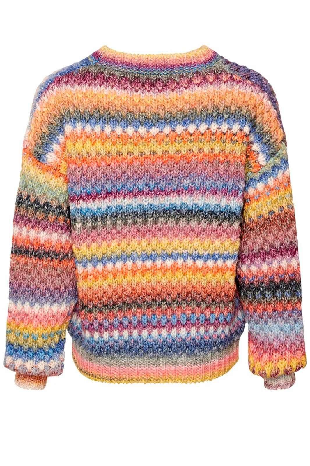 Noella - Gio Knit Blouse - Multi Mix Strikbluser