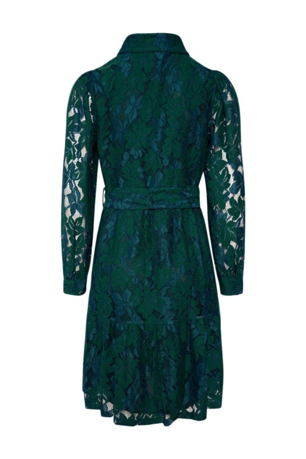 Noella - Pixi Shirt Dress Lace - Bottle Green Kjoler 