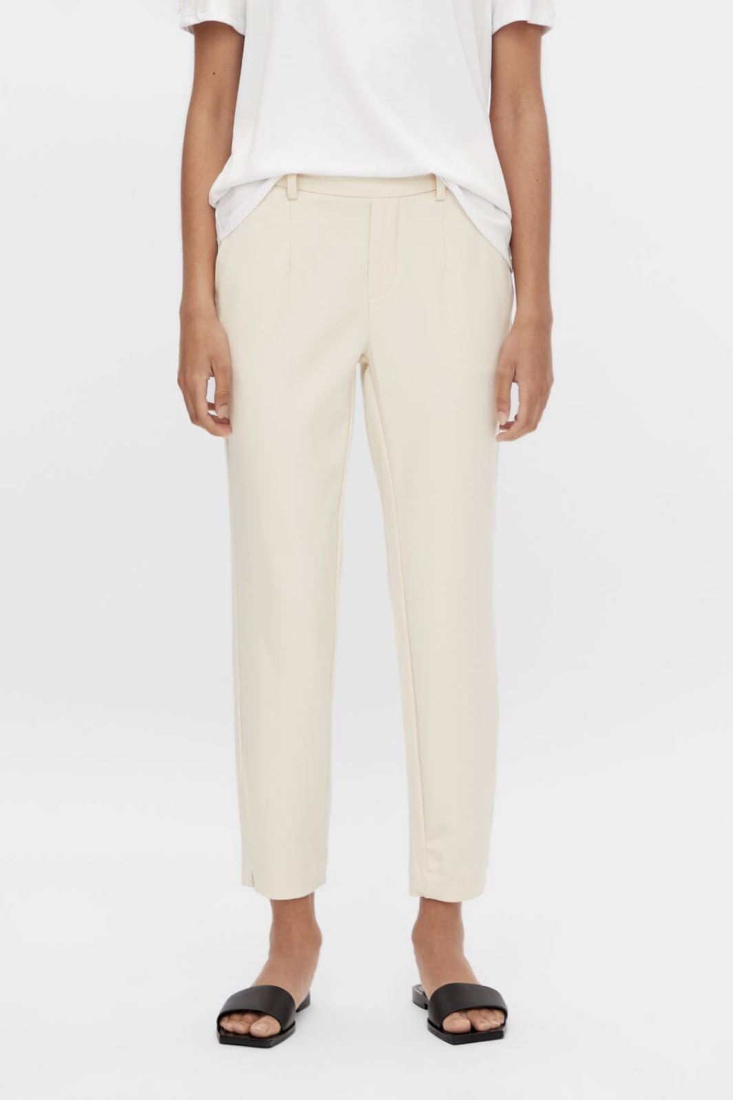 Object - Objlisa Slim Pant - 183539 Sandshell Bukser