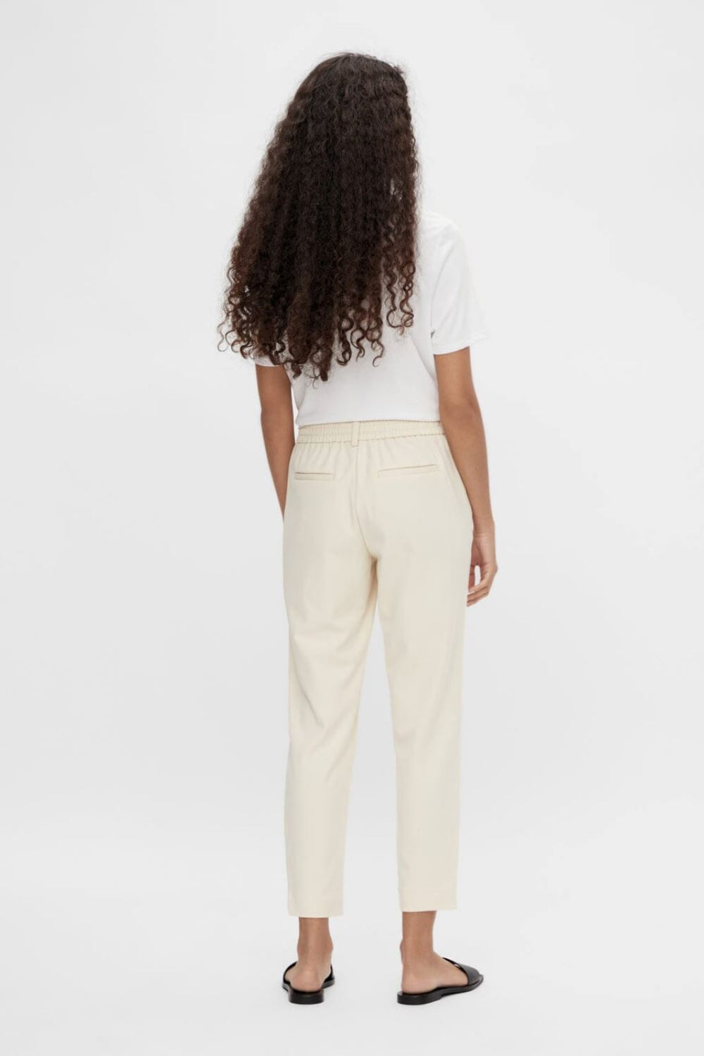 Object - Objlisa Slim Pant - 183539 Sandshell Bukser