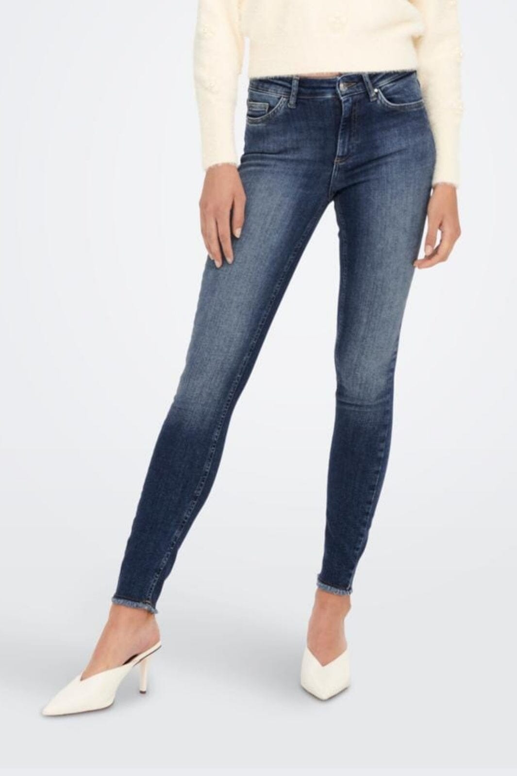 Only - Onlblush Mid Sk - 3972348 Medium Blue Denim Jeans