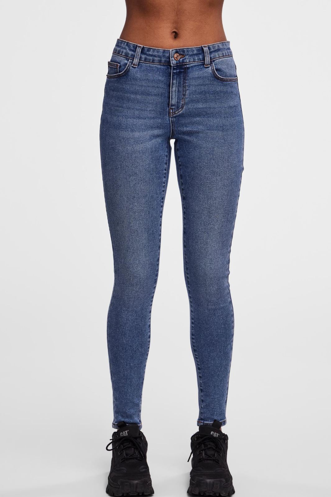 Pieces - Pcdana Skinny Jeans Mb402 - 4438612 Medium Blue Denim Jeans