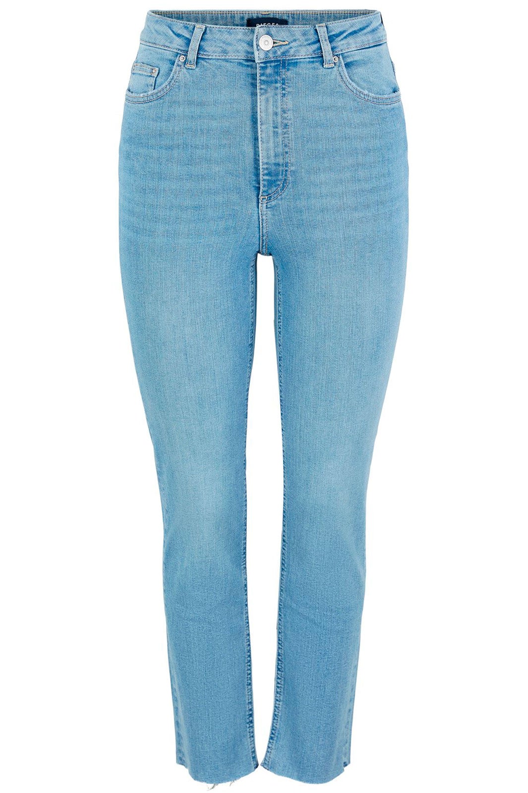 PIECES - PcDelly Straight Hw - Light Blue Denim Jeans 