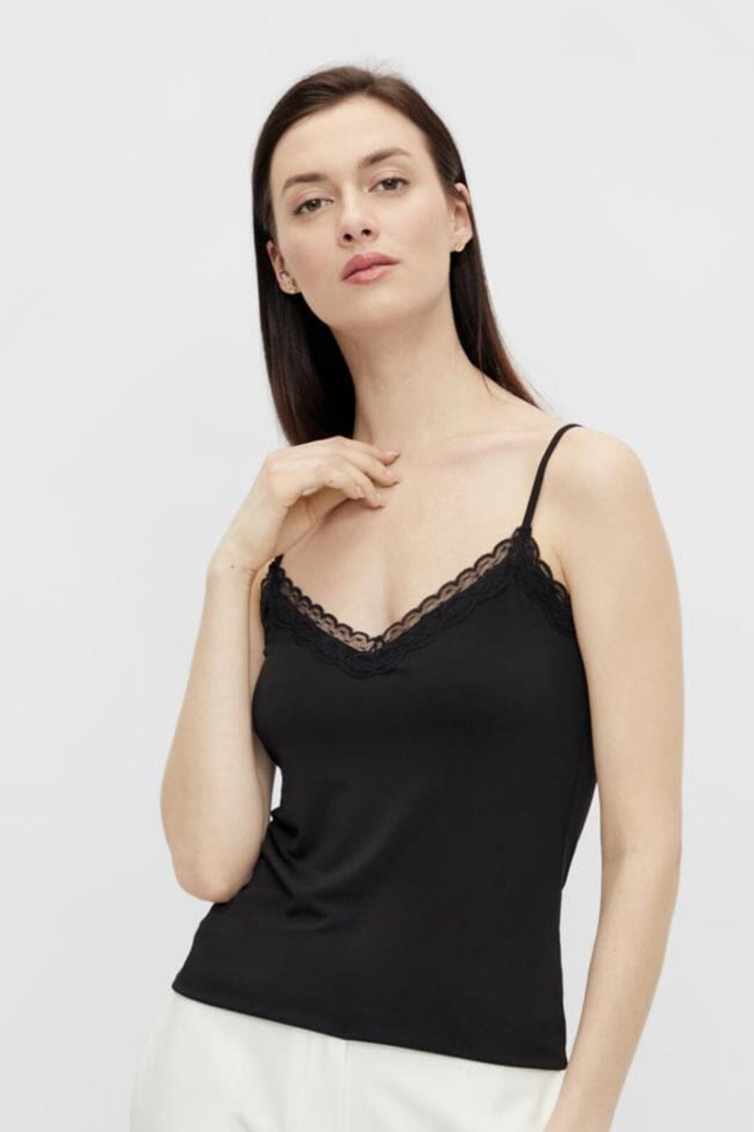 Pieces - Pckate Lace Singlet - 2711304 Black Toppe