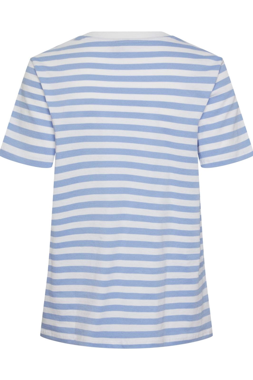 Pieces - Pcria Ss Tee Stripes - 4400582 Hydrangea Bright White T-shirts 
