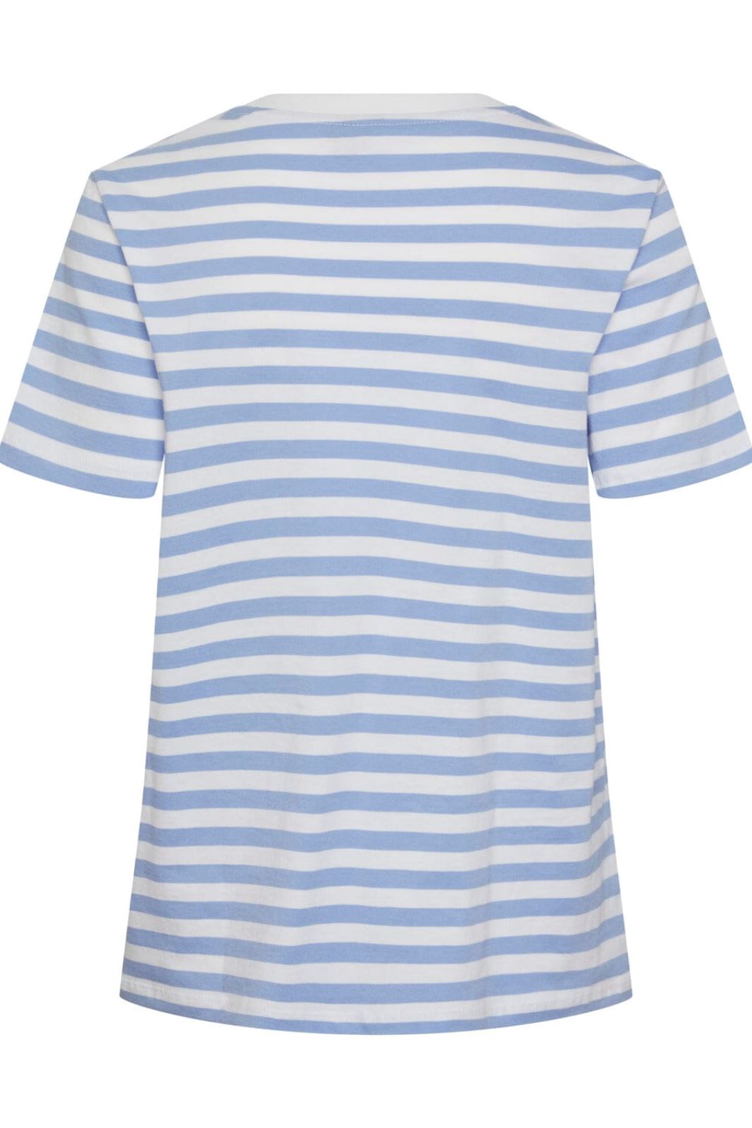 Pieces - Pcria Ss Tee Stripes - 4400582 Hydrangea Bright White T-shirts