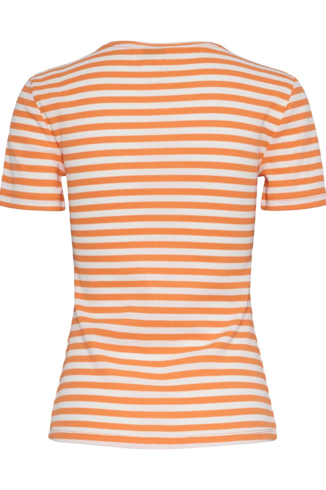 Pieces - Pcruka Ss Top - 4383233 Tangerine Cloud Dancer T-shirts