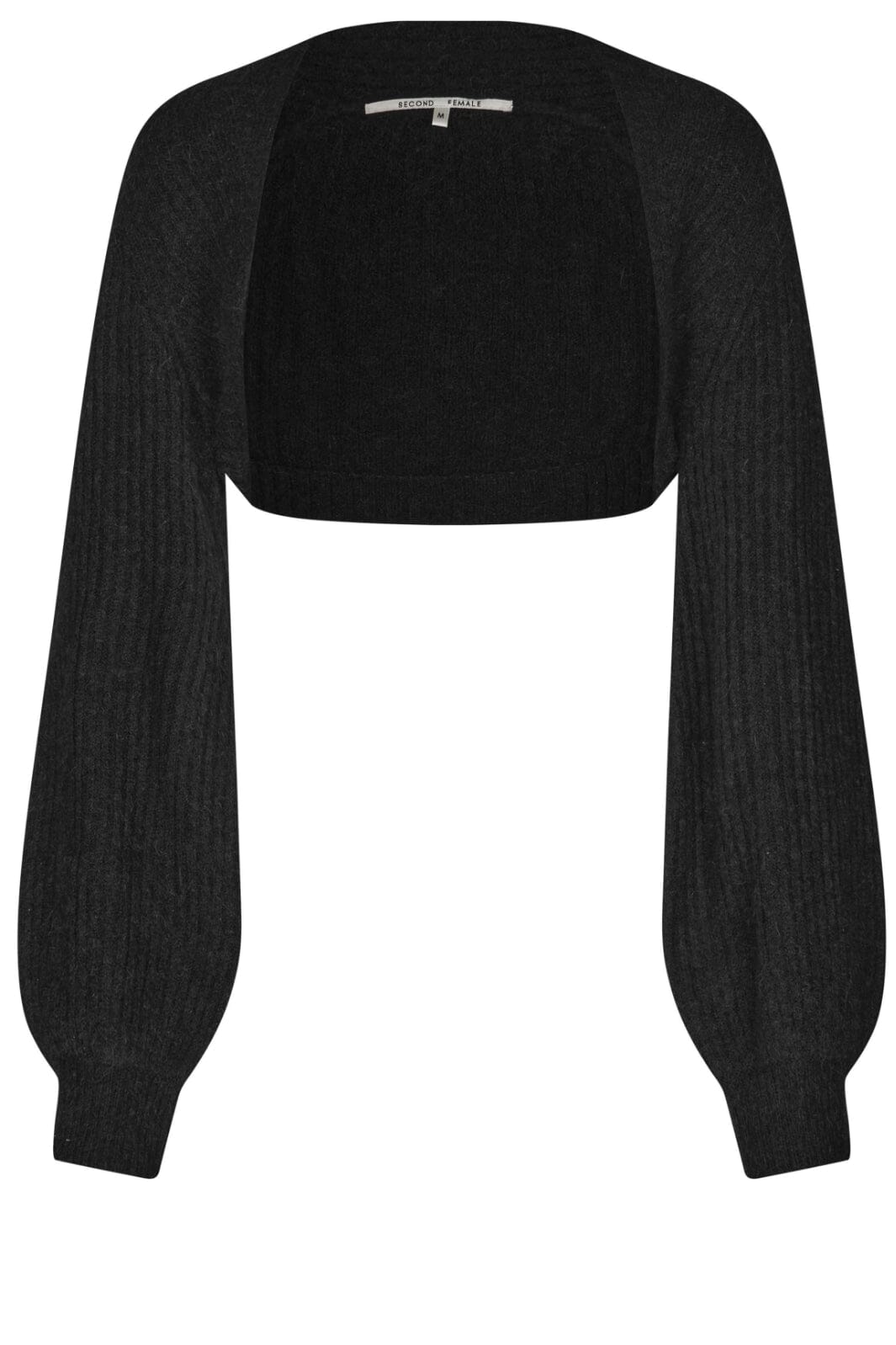 Second Female - Ymma Knit Bolero - Black Cardigans