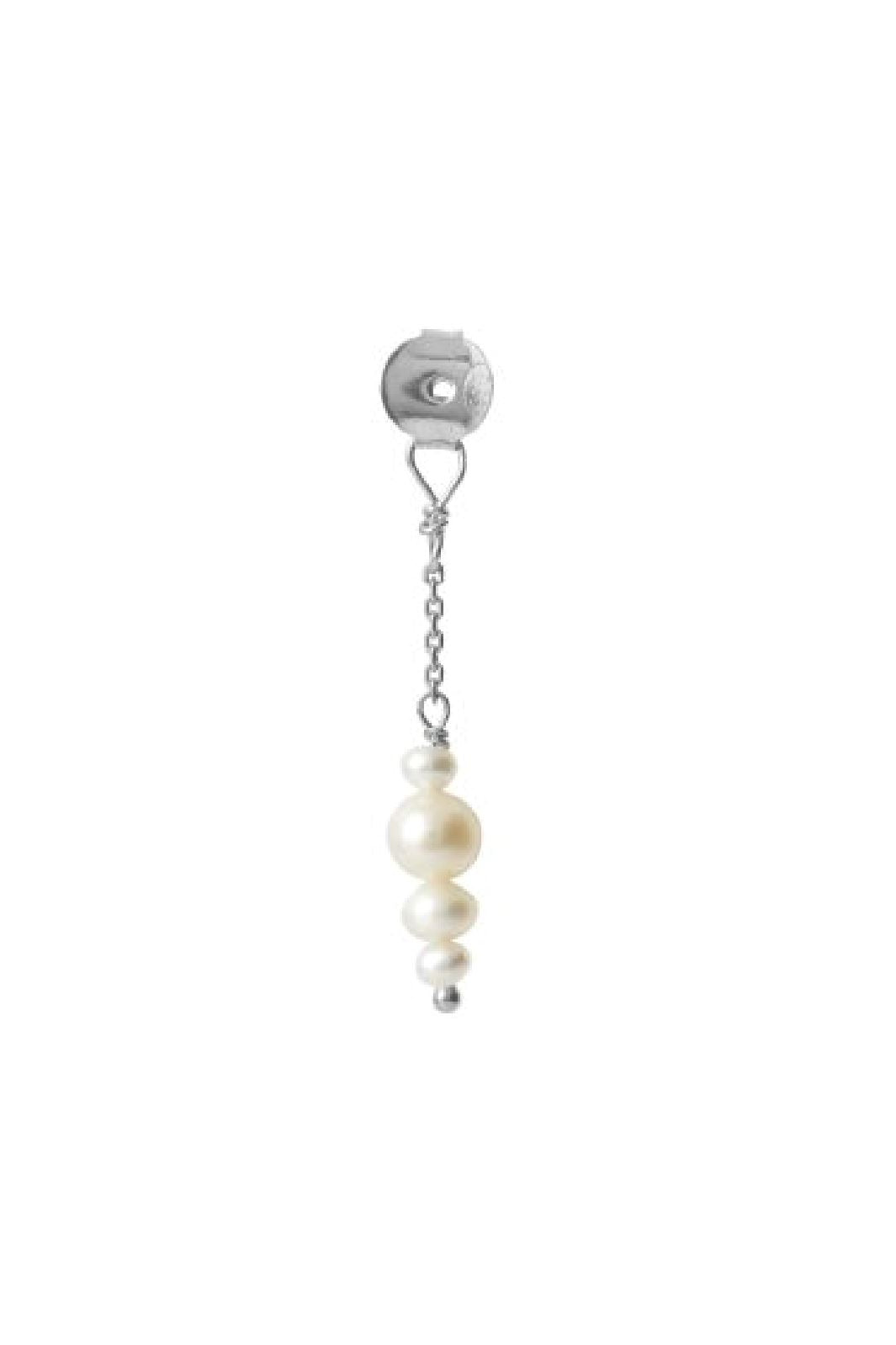 Stine A - Petit Pearl Berries Behind Ear Earring 1311-02 - Silver Øreringe 