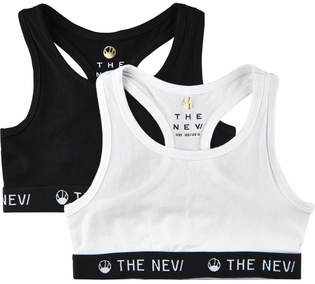 THE NEW - 2-Pack Organic Top Noos - Black/white Toppe 