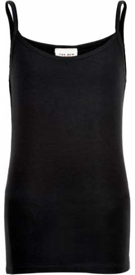 THE NEW - Basic Tank Top Noos Sustainable - Black Toppe