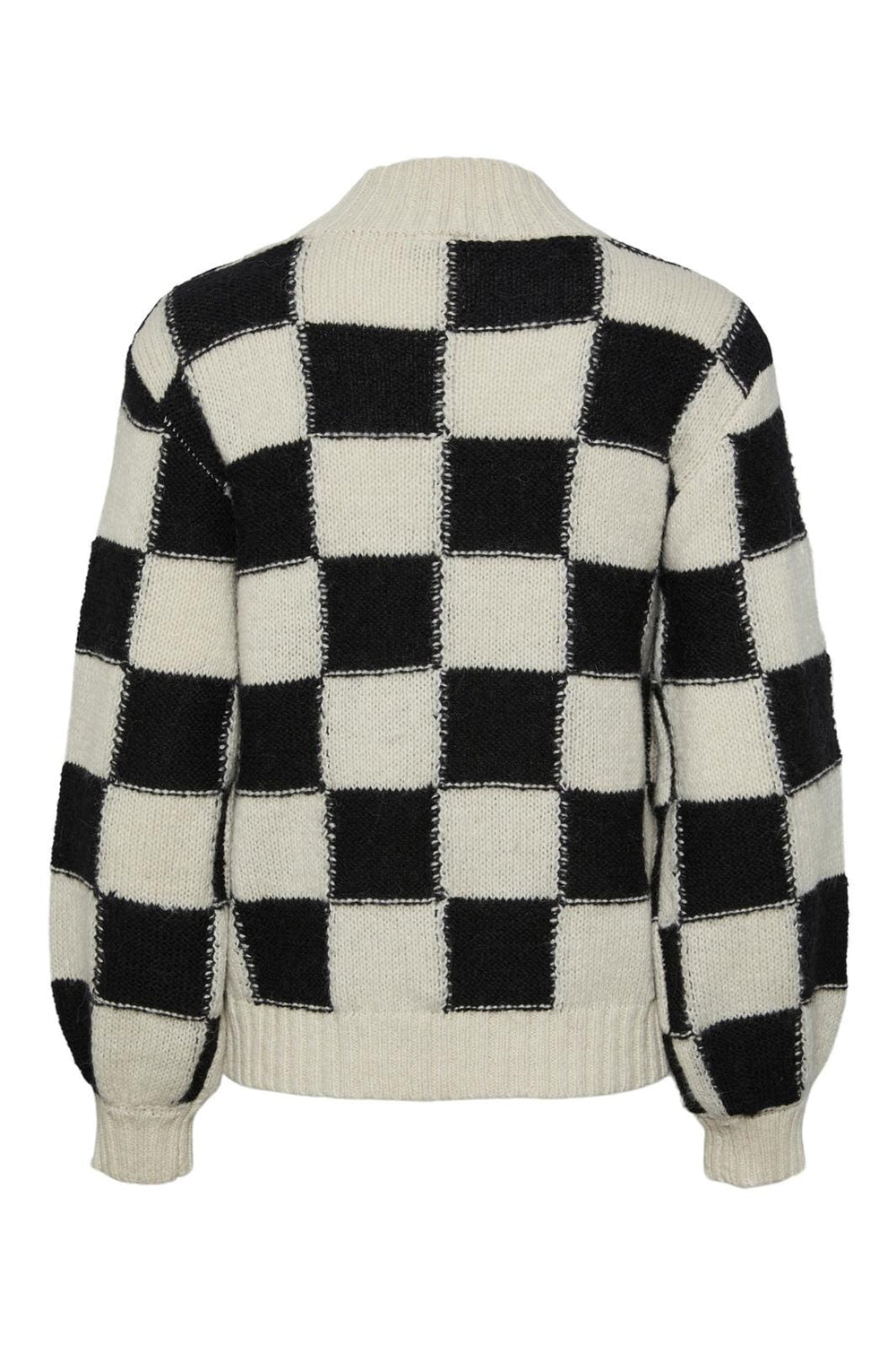 Y.A.S, Yaschess Ls Knit Pullover S., Black STAR WHITE