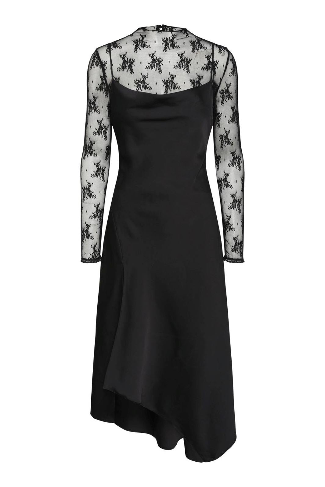 Y.A.S - Yasmeels Lace Midi Dress - 4394487 Black Kjoler 