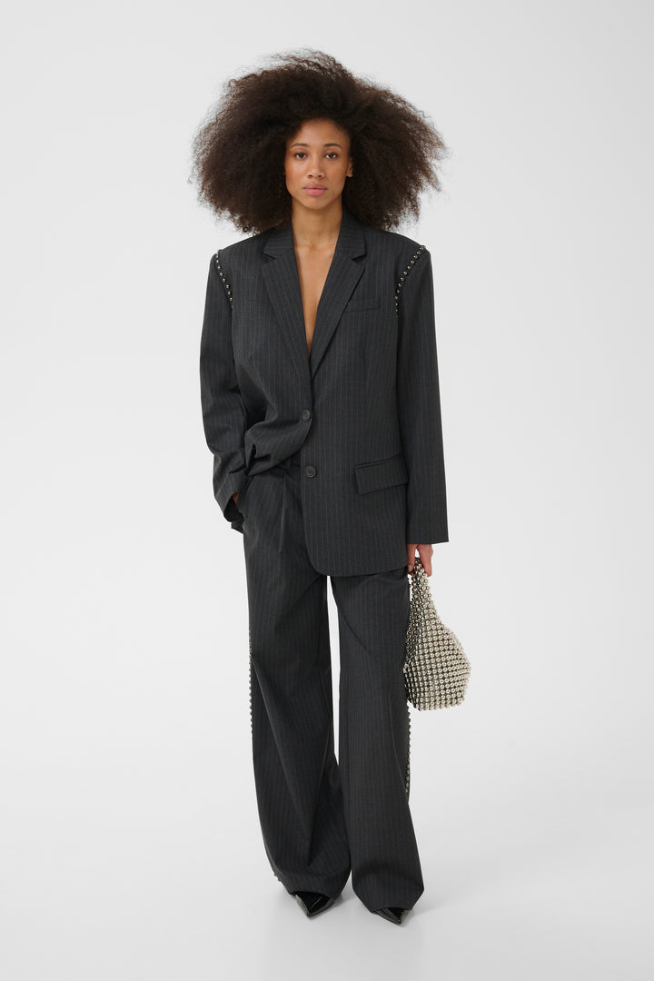 Gestuz - Gzlehela Blazer 10911590 - 1000026 - Dark Grey Pinstripe