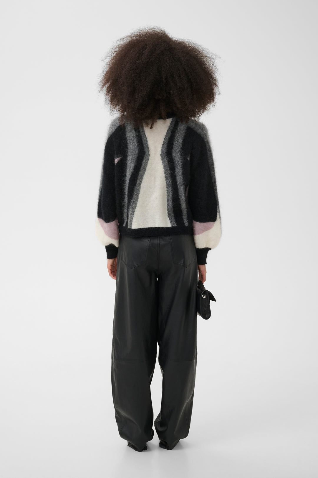 Gestuz - Gzdebbie Multi Cardigan 10911645 - 1000039 - Black/Off White/Grey/Quail