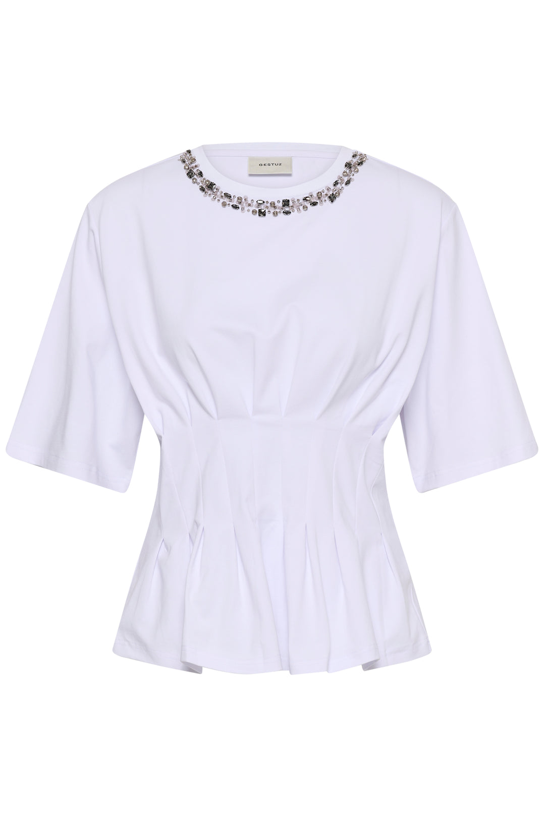 Gestuz - Gzinez Deco Tee 10911653 - 110601 - Bright White