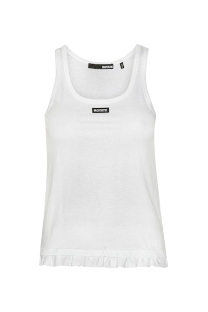 Rotate - Ruffle Hem Tank Top 115281400 - 400 Bright White
